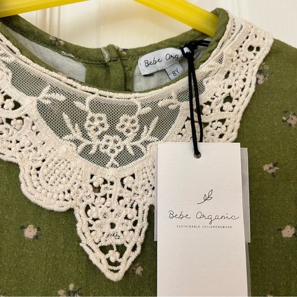 🆕Baby Organic Adele Blouse Green Aop 8Y - Picture 5 of 12